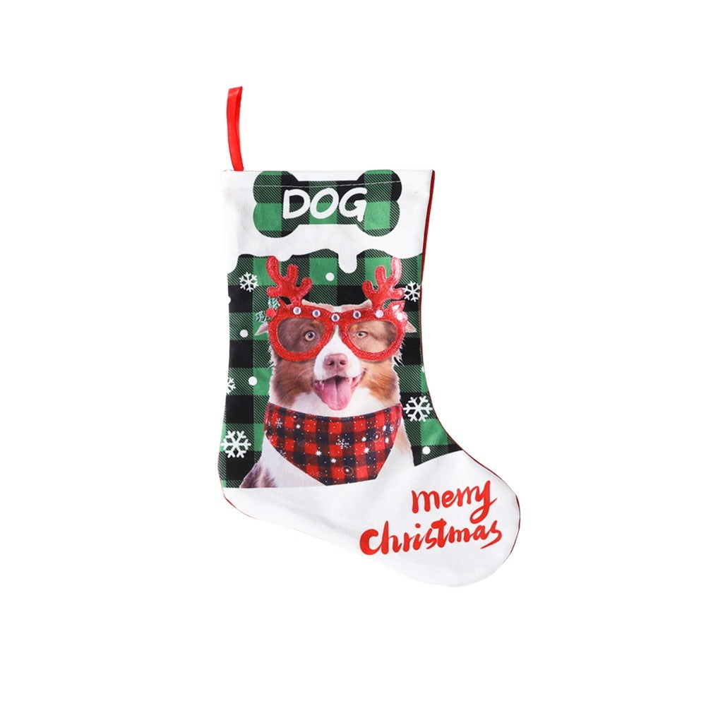 Printed Puppy Cat Christmas Decoration And Layout Supplies