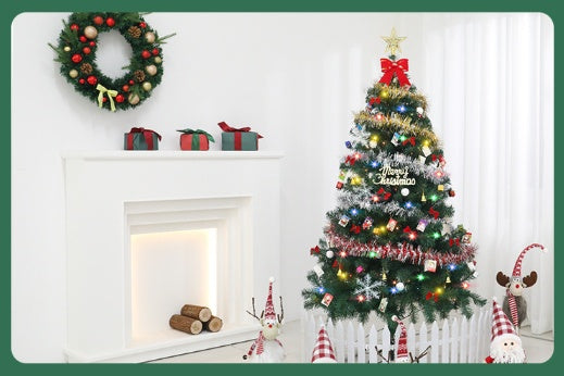 Christmas Tree, Energy-Saving LED Lights, Includes 195 Pendants, Skirts, And Guardrails