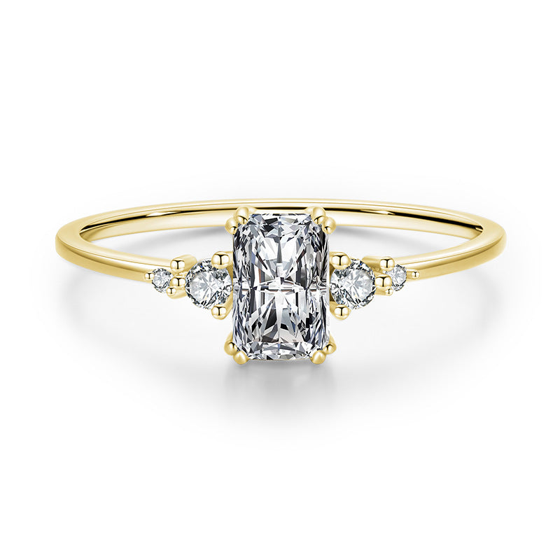 925 Sterling Silver Ring Female Cold Wind Jewelry Set
