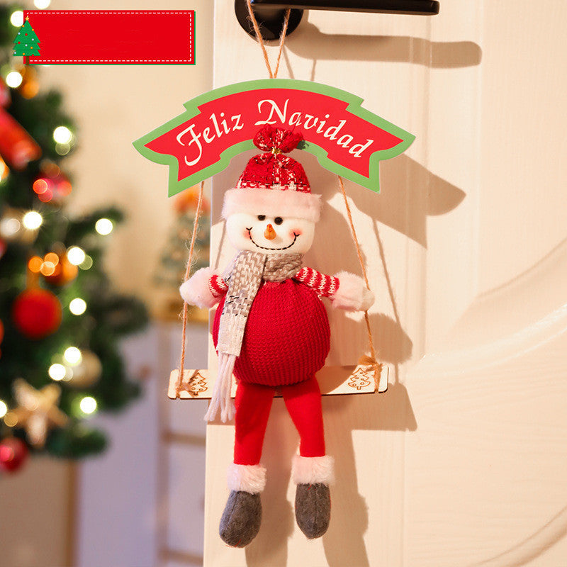 Christmas Tree Pendant Garland Door Hanging