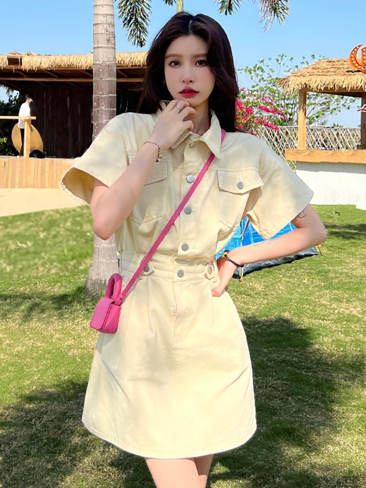 Women's Fashion Casual Denim Dress