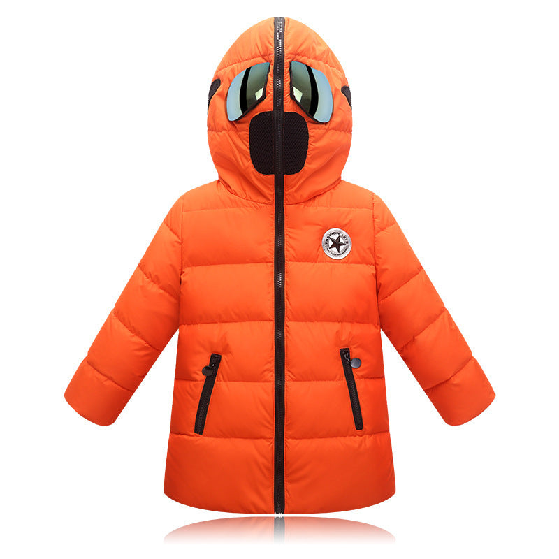 Boys And Girls Glasses Down Jacket Warm