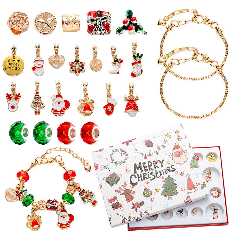 Diy Creative Children's Bracelet Ornament 24 Grid Calendar Christmas Blind Box