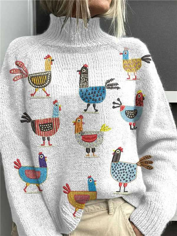 New Christmas Abstract Printing Casual Cloak Coat Cardigan