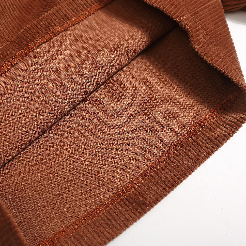 Fashion Personality Corduroy Loose Shorts Men