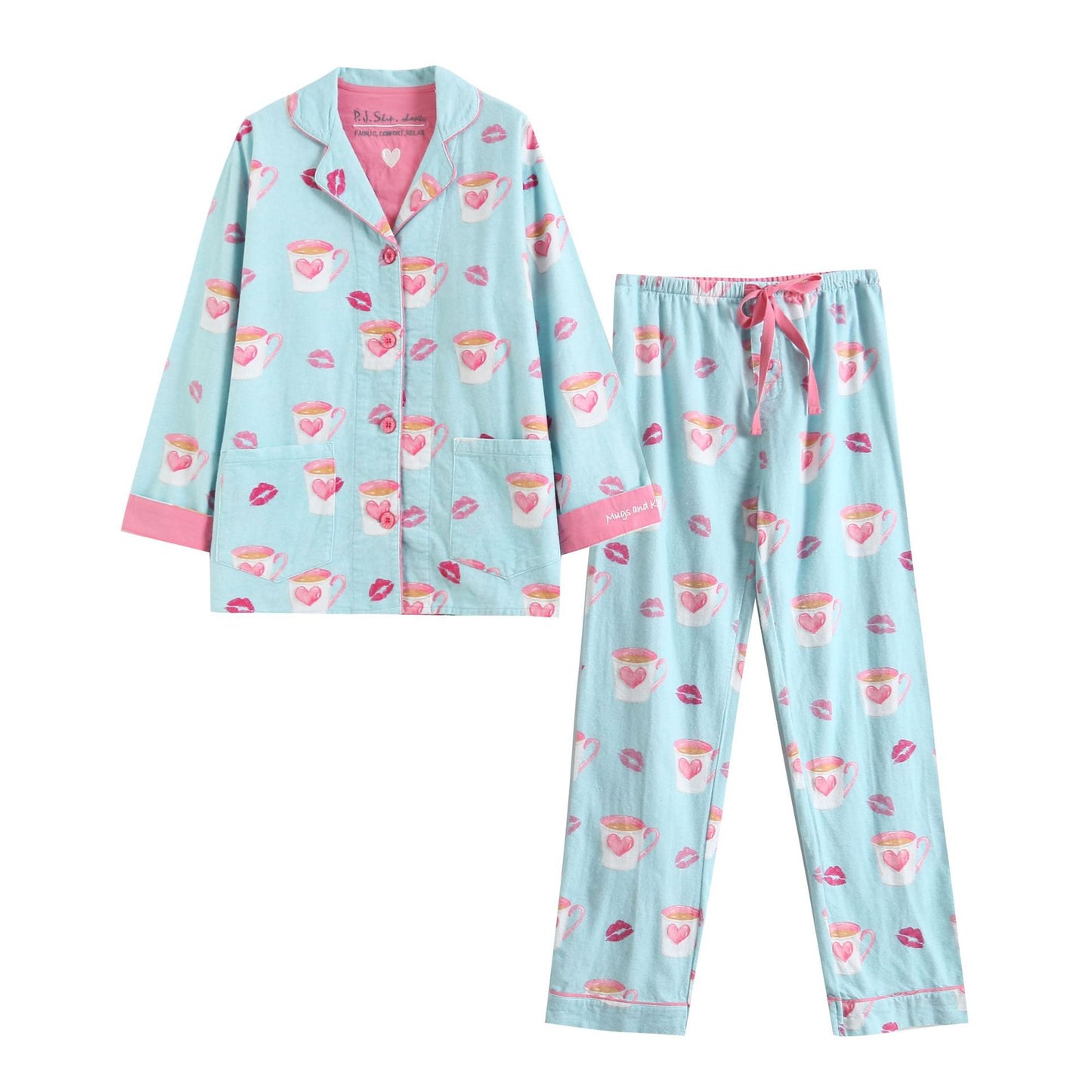 Women's Chic Cotton Brushed Pajamas Homewear