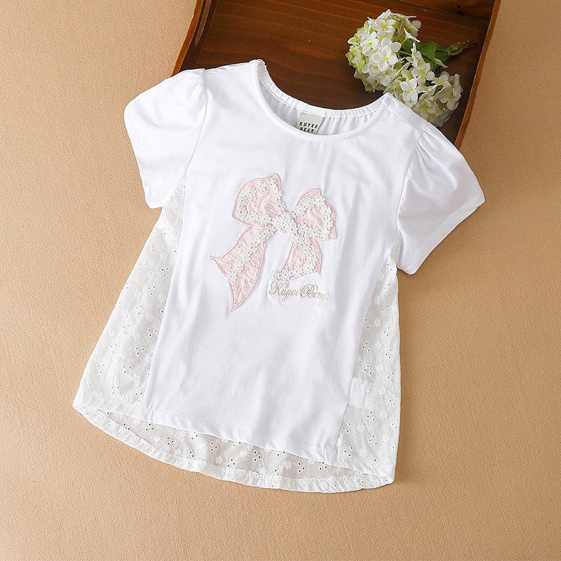 Girls' Fashion Personality Trendy Shirt Short Sleeve