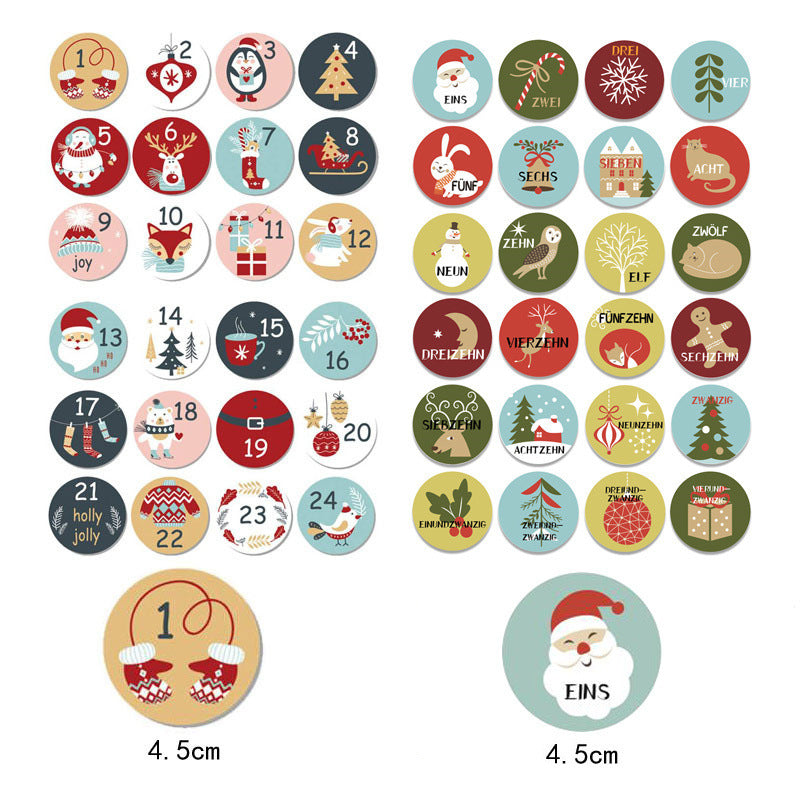 Countdown Gift Hanging Calendar Christmas Bag