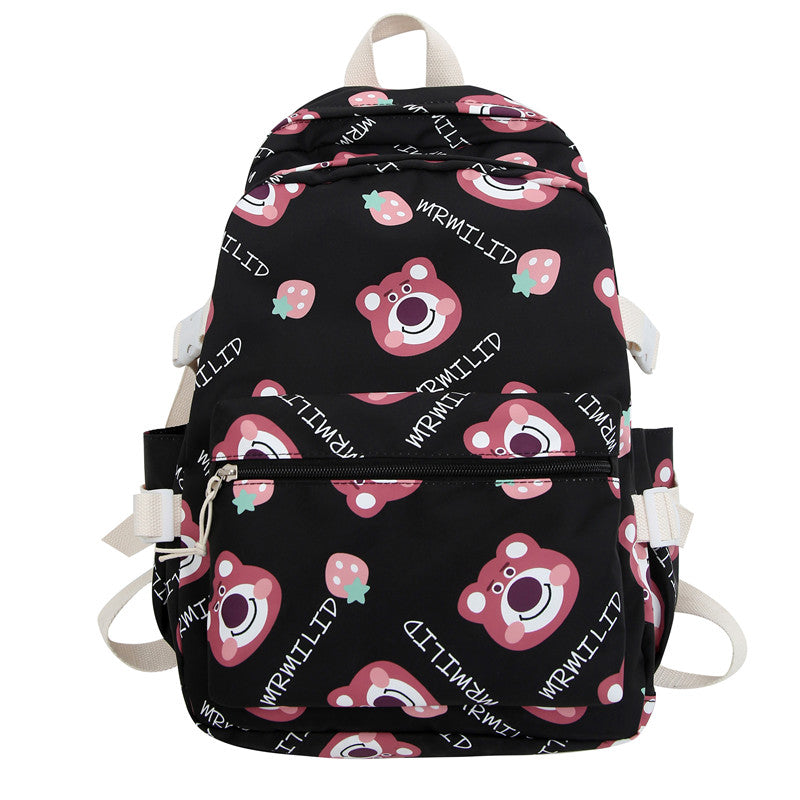 Cute Print High School Student Computer Backpack