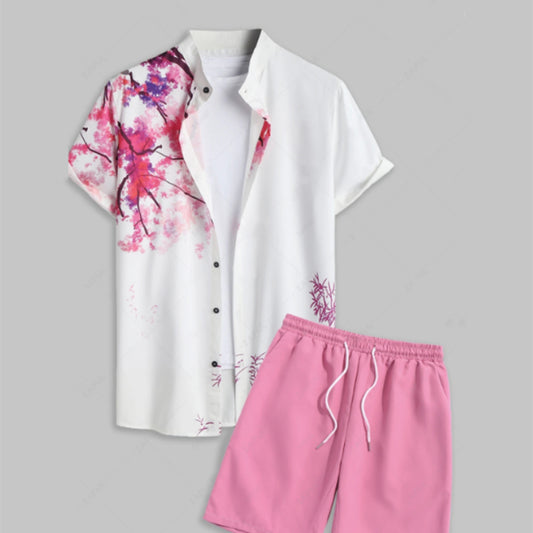 Street Hipster Black And White Stripes Beach Suit