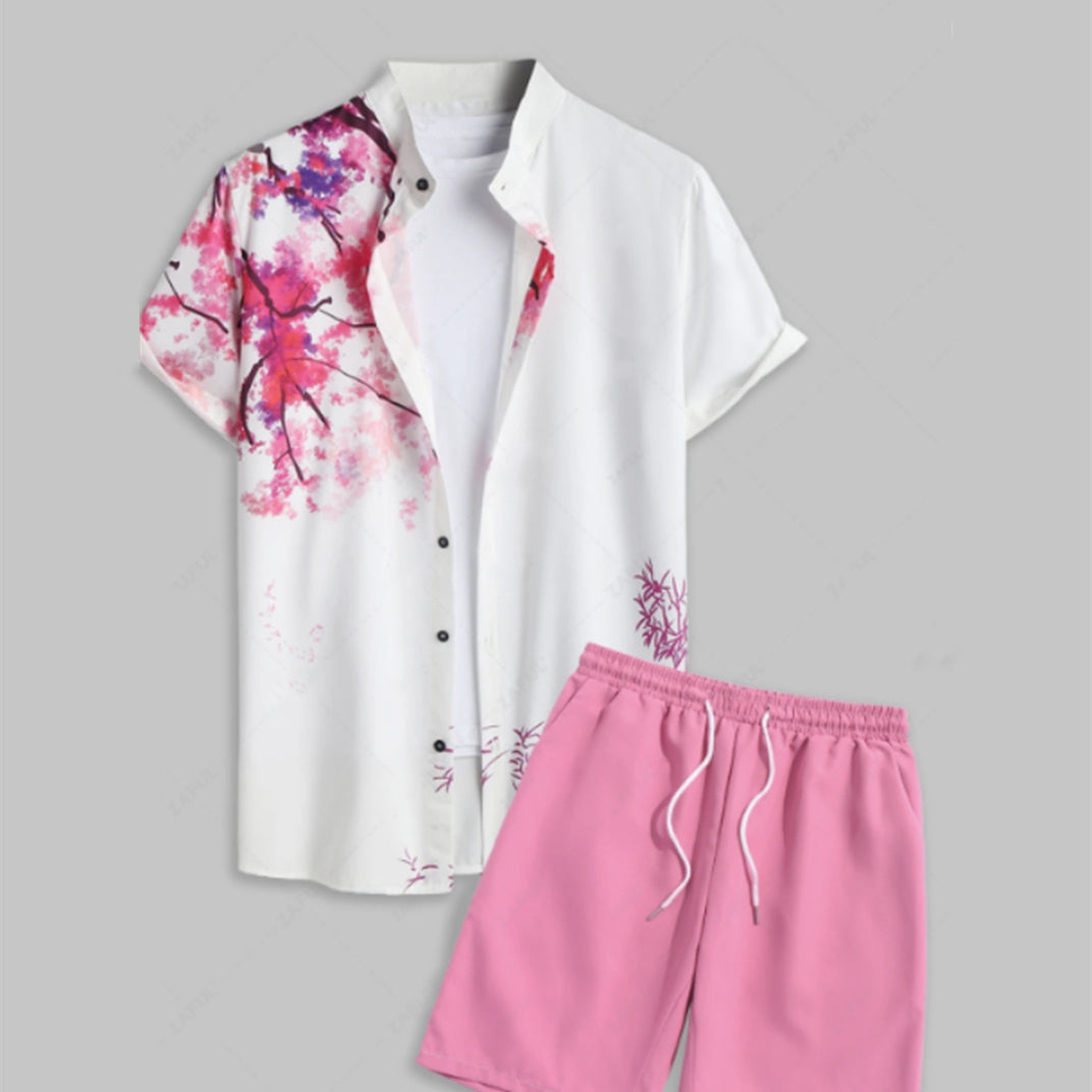 Street Hipster Black And White Stripes Beach Suit