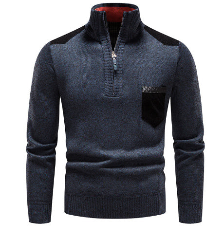Plush Thickened Sweater Pullover Zipper