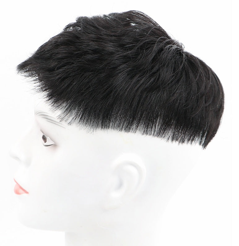 Korean Style Handsome Real Hair Fashion Hot Fluffy Natural Wig