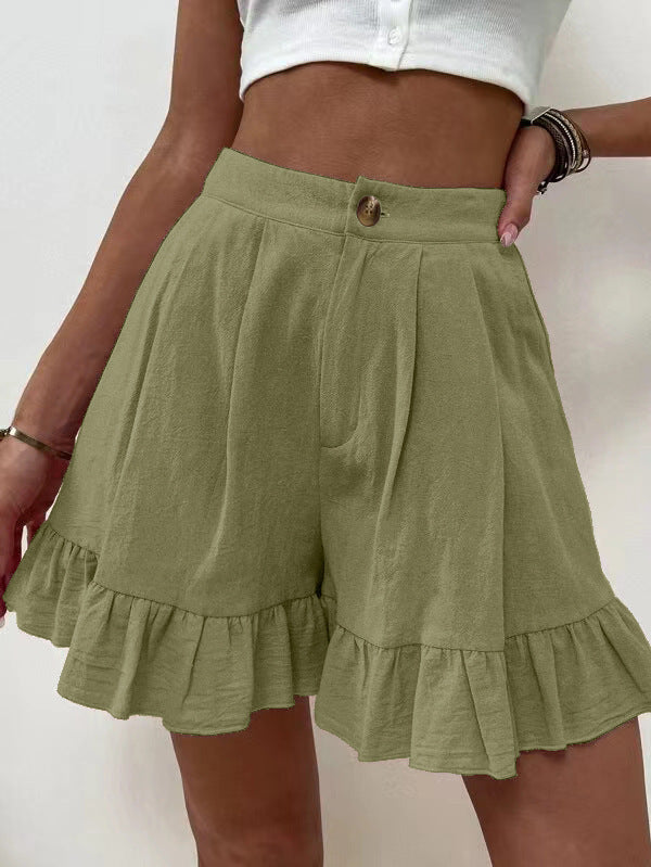 New European And American Women's High Waist Shorts Women