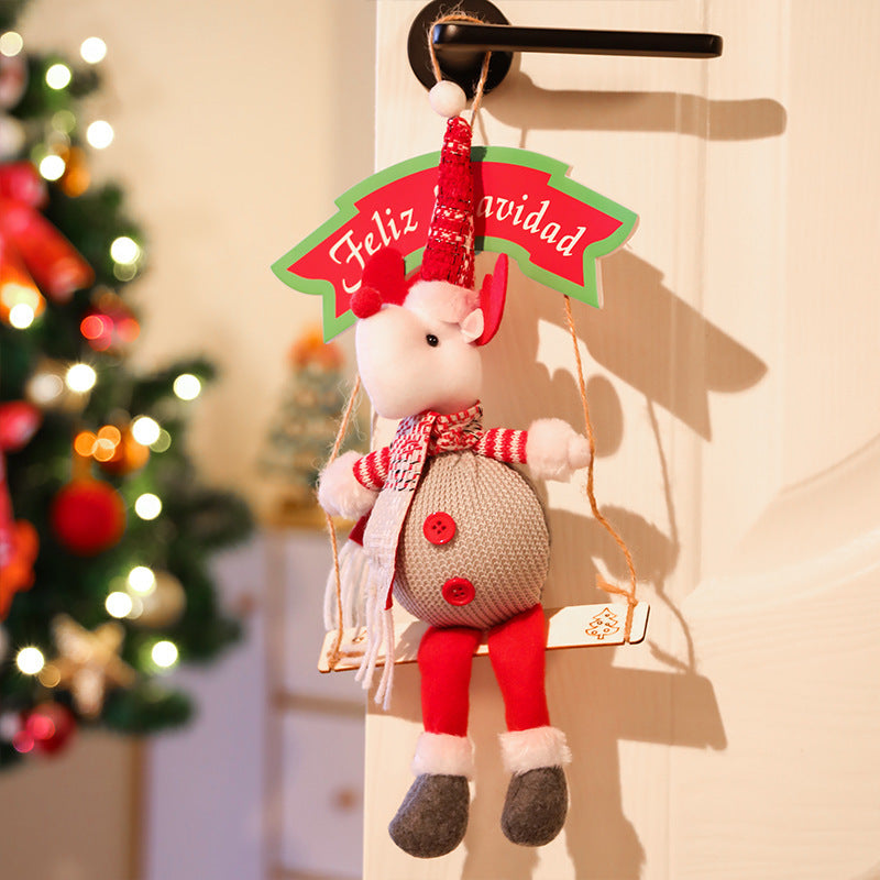 Christmas Tree Pendant Garland Door Hanging