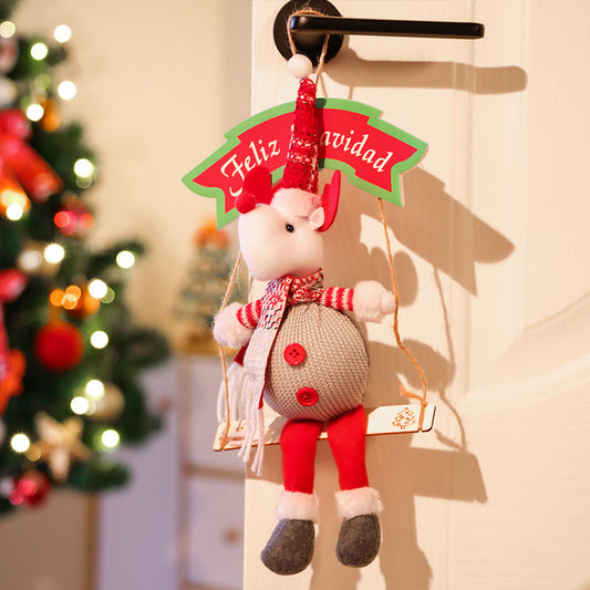 Christmas Tree Pendant Garland Door Hanging