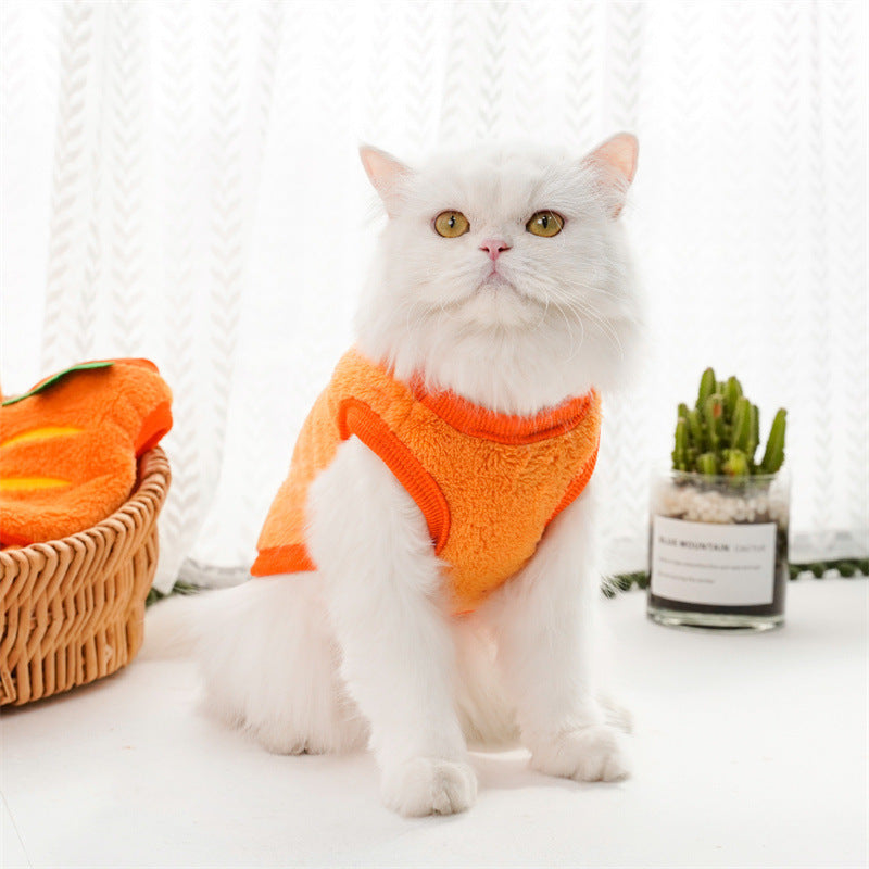 Pet Dog Winter Warm Carrot Clothes