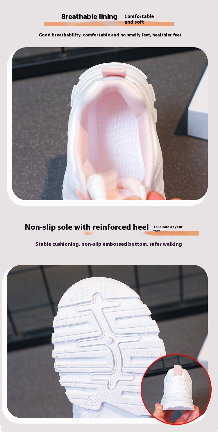 Girls' Sports Mesh Breathable Casual Shoes