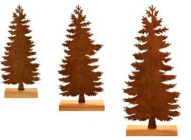 Metal Rusty Christmas Tree Elk Decorations