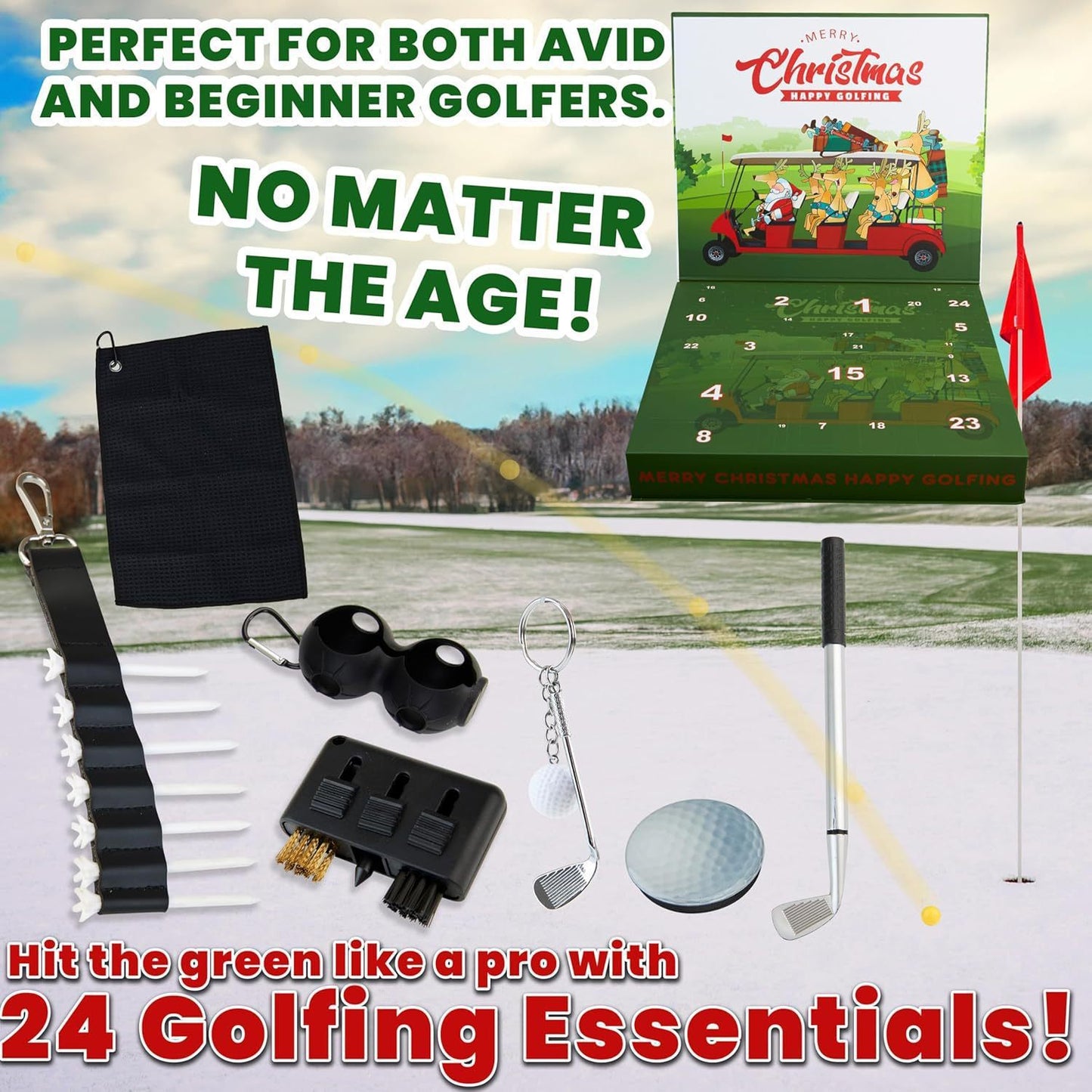 Golf Advent Calendar 2 Men's Adult Christmas Box