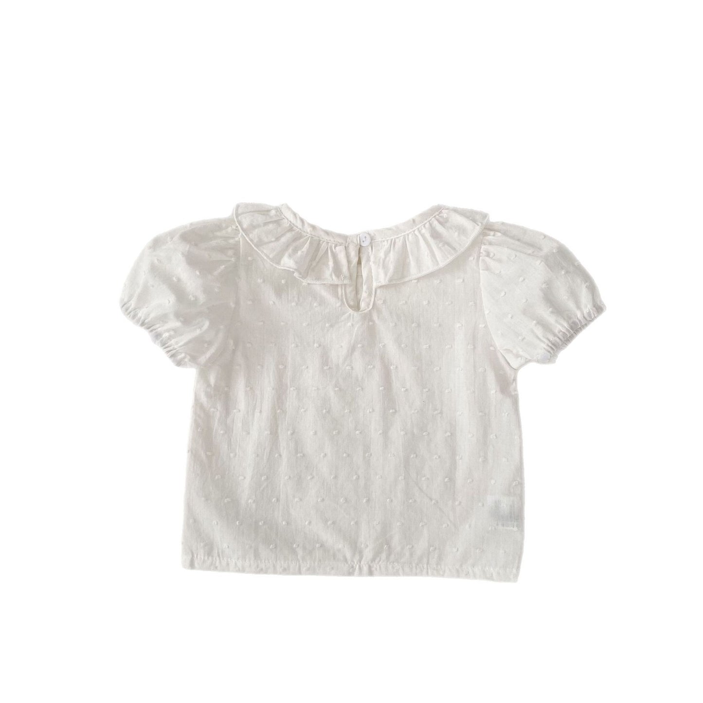 Lace Collar Western Style Cute Fashionable Doll Short Sleeve Top