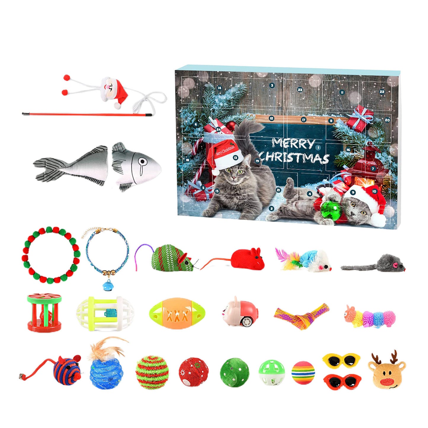 Cat Advent Calendar 2025 Christmas Countdown Blind Box