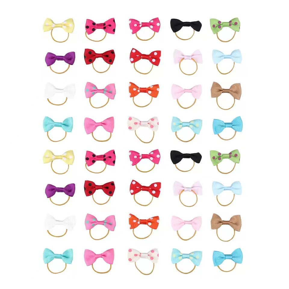 Pet Bow Rubber Band Dog Headgear
