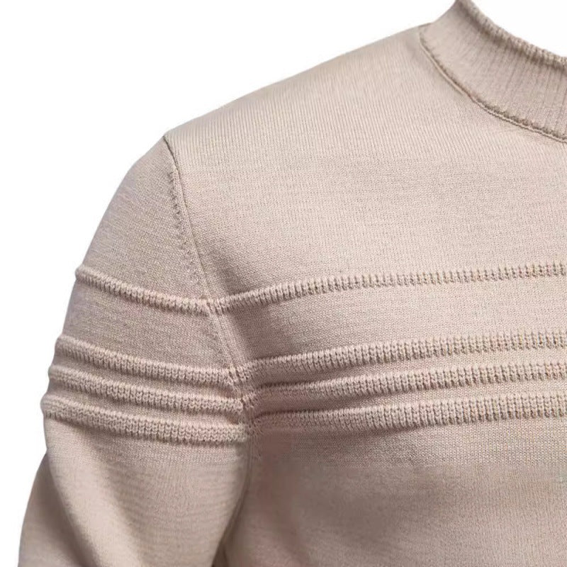 European Size Men's Round Neck Pullover