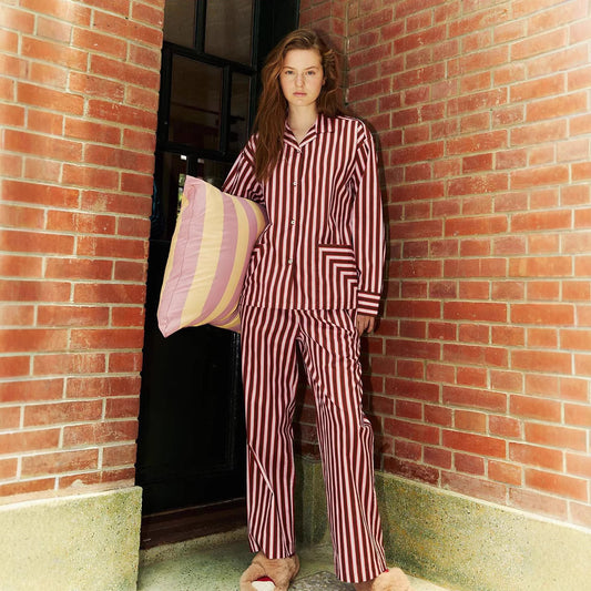 Women's Striped Homewear Long Sleeve